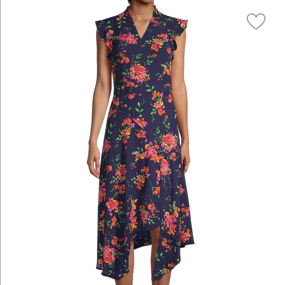 NANETTE LEPORE Navy Print Dress | 6